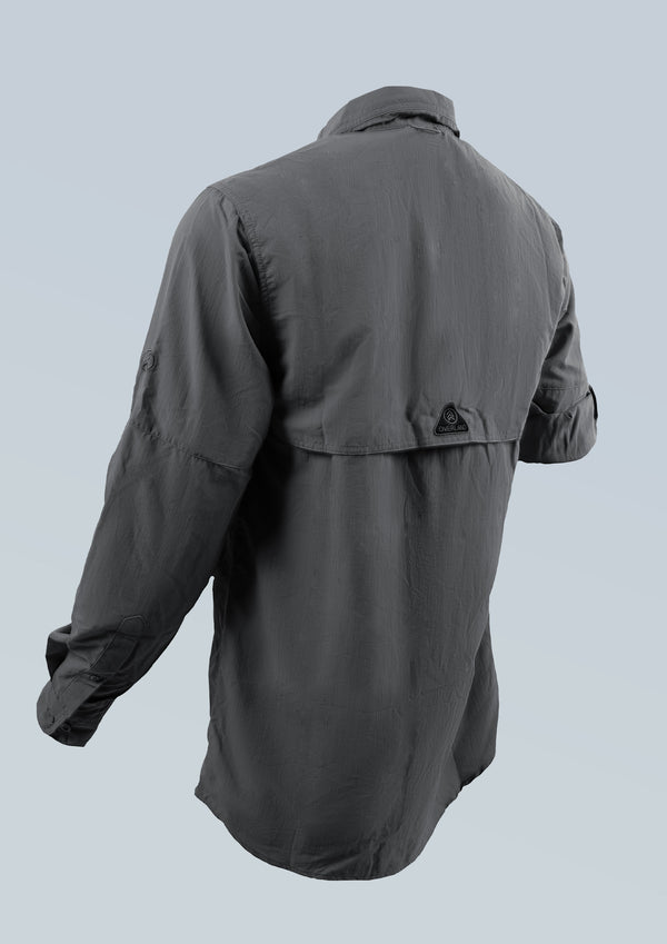 L/Sleeve Nylon Vented Tech Shirt