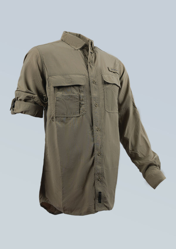 L/Sleeve Nylon Vented Tech Shirt